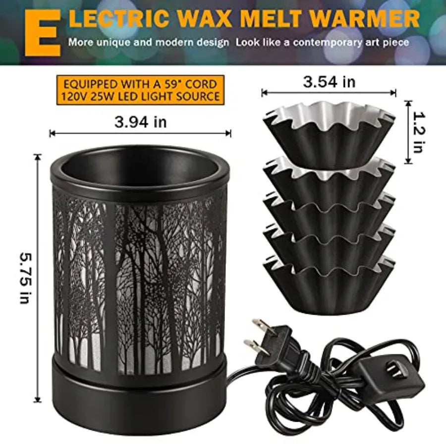 Wax Warmer for Scented Wax with 7 Colors LED Lighting Oil Lamp Burner