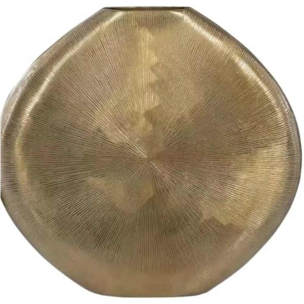 Gold Metal Vase Elegant Decorative Flower Vase