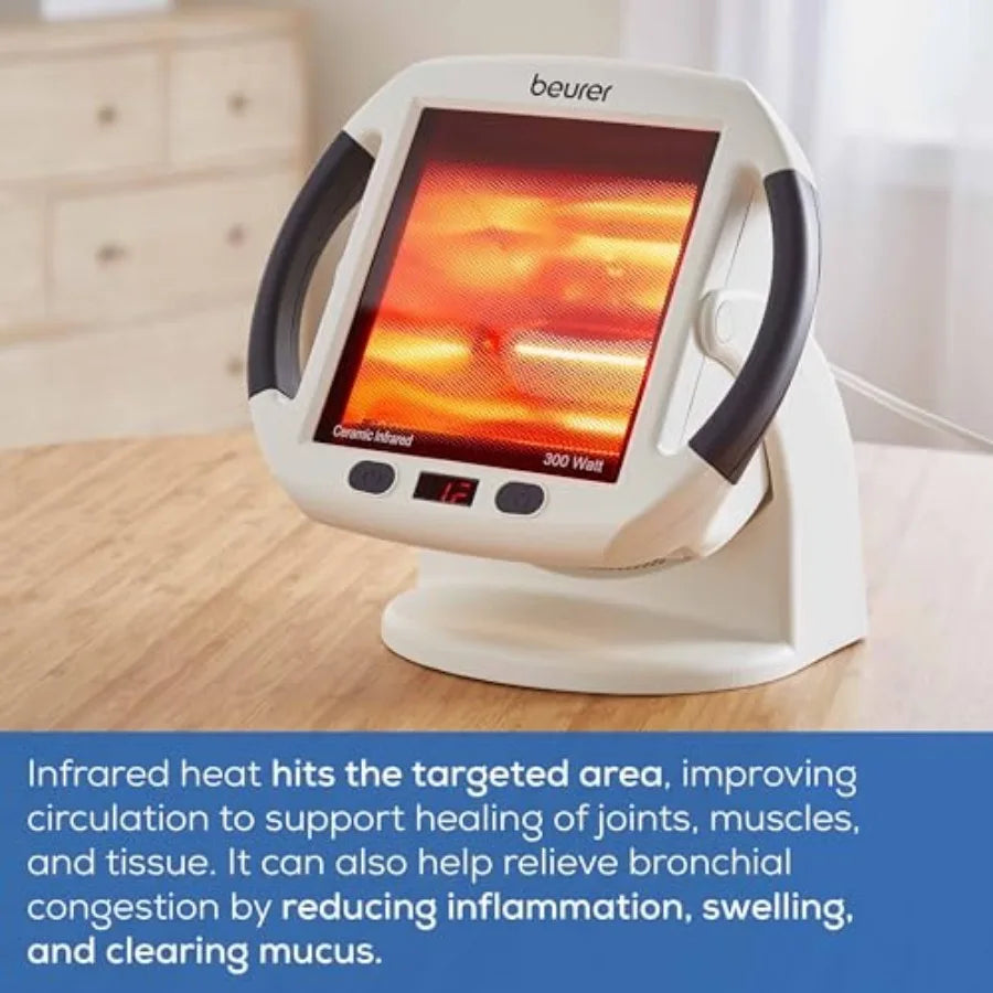 Beurer IL50 Infrared Heat Lamp Heated Red Light Therapy
