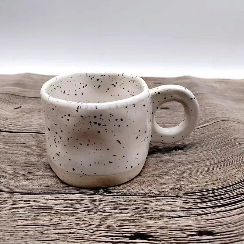 Ceramic Mug 250ml Ring Porcelain Mug Handmade Ceramic