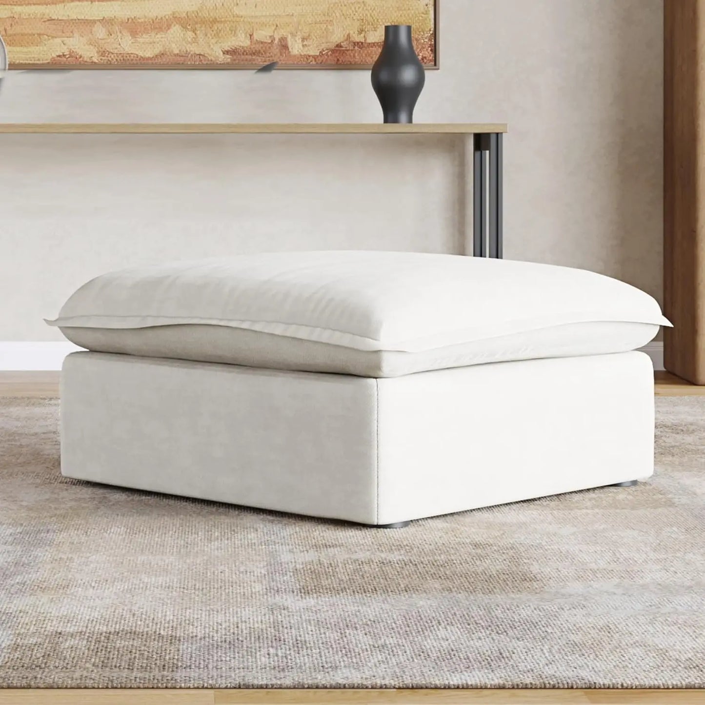 Ottoman Module, Minimalist Comfy Breathable Ottoman Footstool