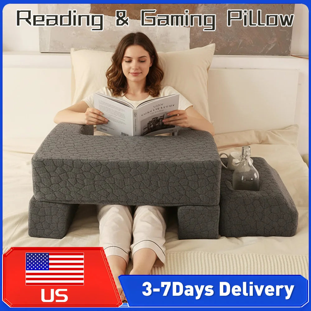 Reading Gaming Pillow Arm Rest Backrest Pillow