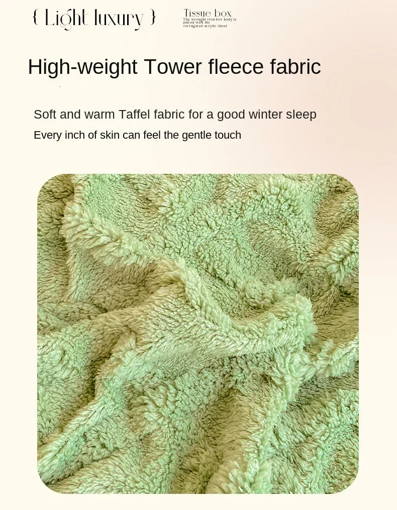 Milk Fleece Single Duvet Cover Autumn/winter