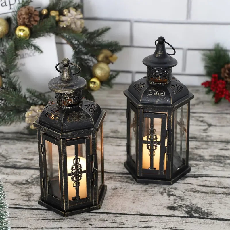 Vintage Nordic Candle Holder Lanterns