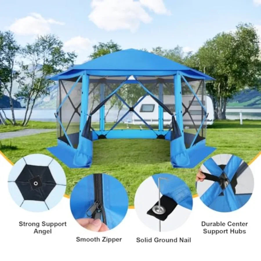 12x12 FT Pop Up Tent Gazebos On Clearance with Removable Roof