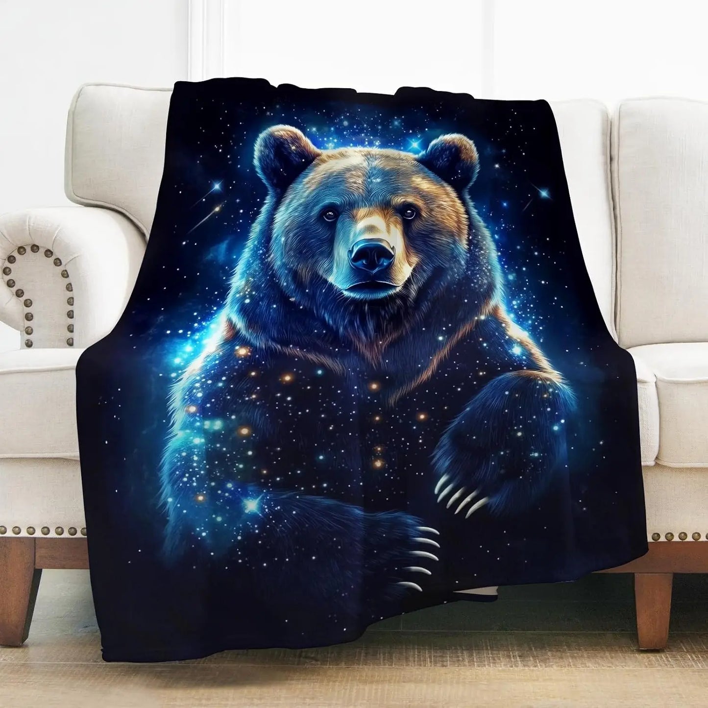 Bear Blanket Soft Cozy Flannel Throw Blankets