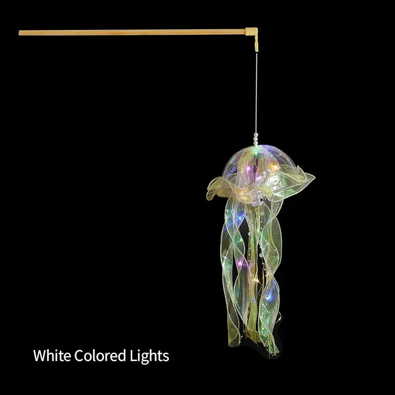 Jellyfish Lamp Hanging Night Light Under Colorful