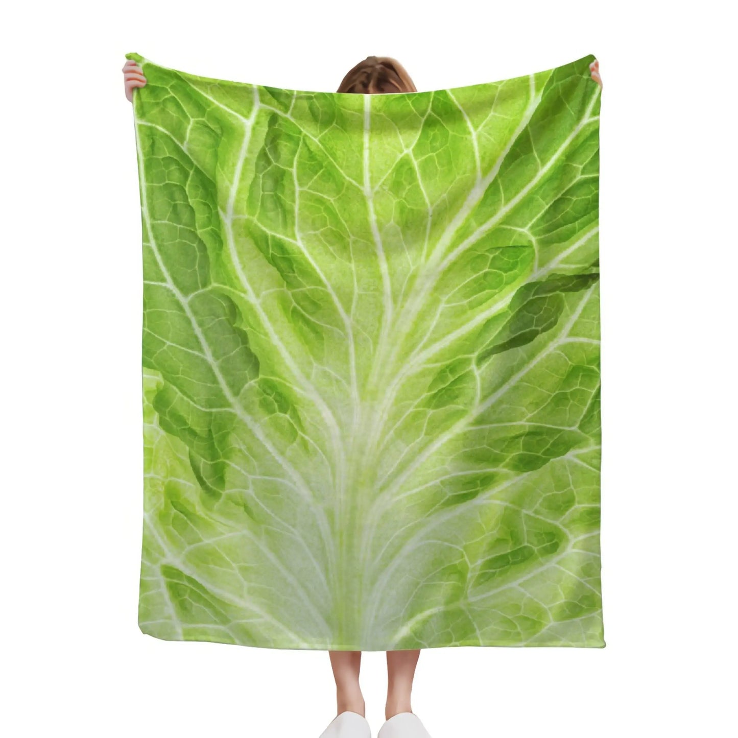 Throw Blanket Lettuce Blanket Super Soft Fuzzy Plush Blanket