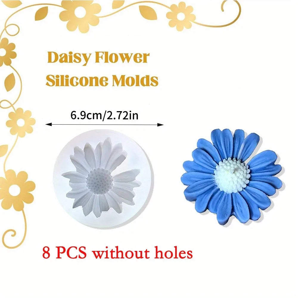 1 Piece 3D Elegant Rose Silicone Mold - Reusable Flexible Mold for Candles, Resin Art, Handmade Soap and Clay Making