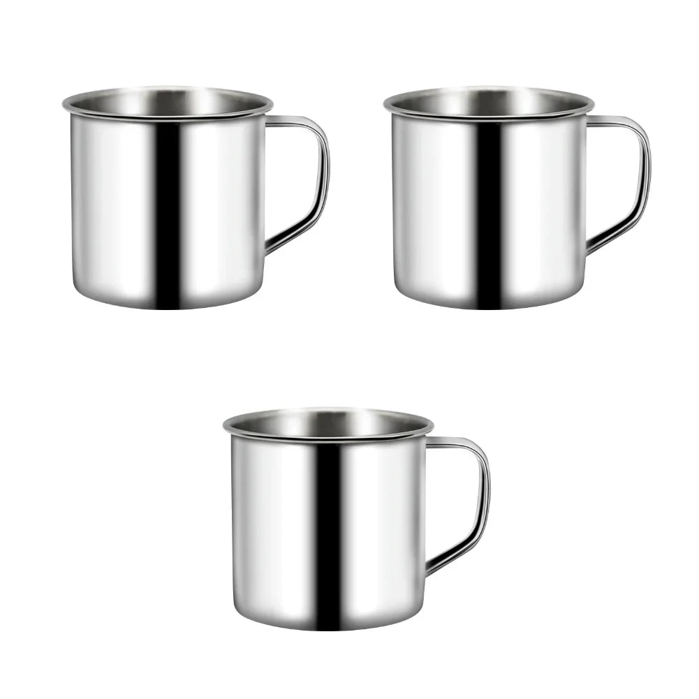 220ML/200ML 10-1PC Metal  Mug Cup Stainless Steel