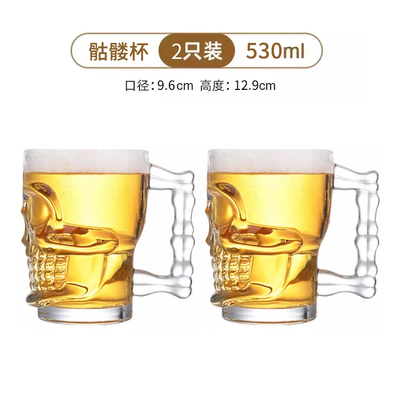 Thickened Glass Beer Mug Ultra Large Capacity