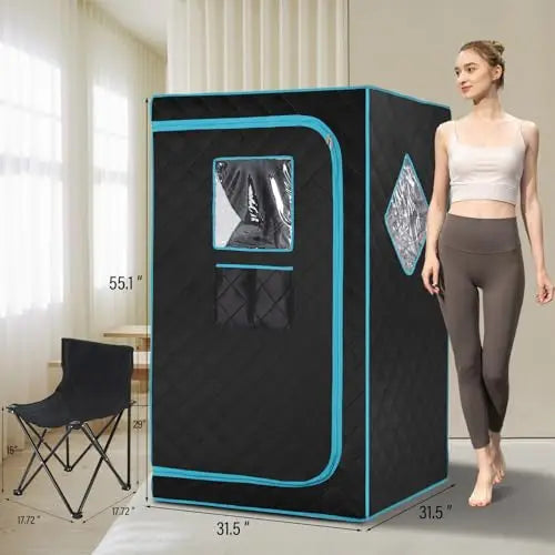 Portable Steam Sauna with 1500W 4L Steamer