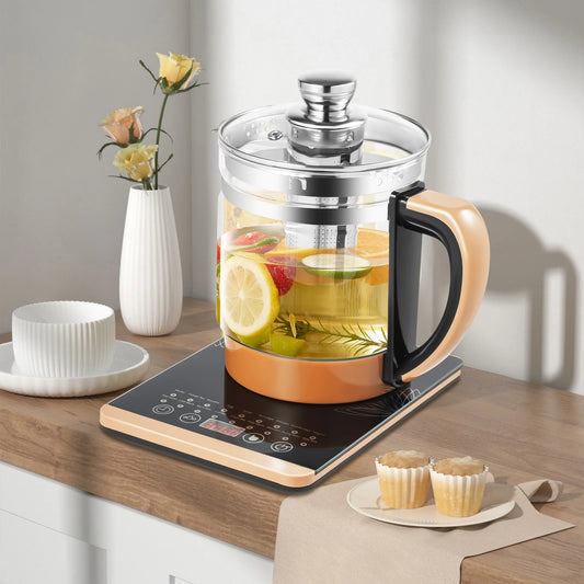 800W 1.8L Multifunctional Electric Glass Kettle