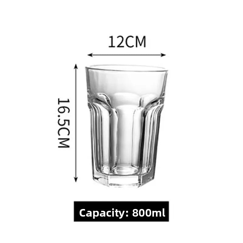 3L White Craft Beer Glass Heat Resistant Large Hexagonal Pint Glass