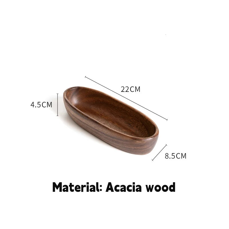 Walnut Wood Boat Shaped Bowl
