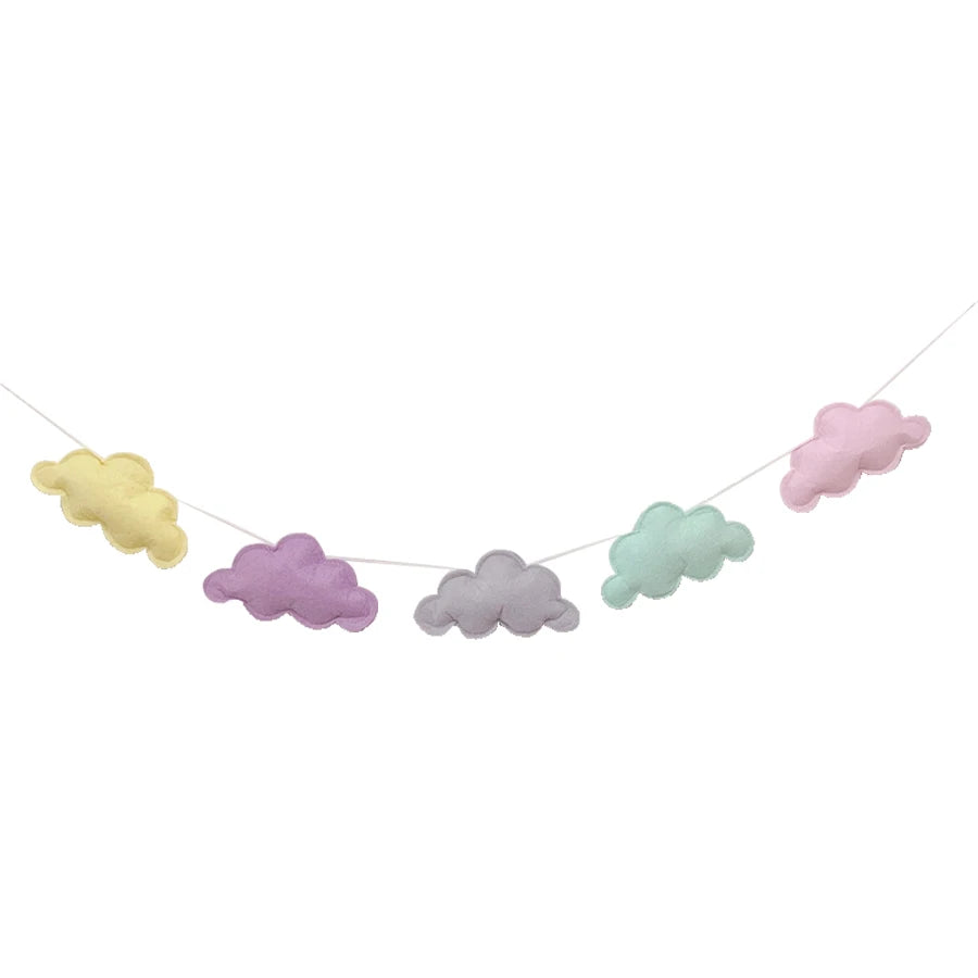 Felt Cloud Garlands String Wall Hanging