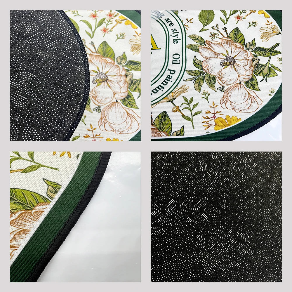 Non-slip Kitchen Mat Long Rugs Crystal Velvet Carpet