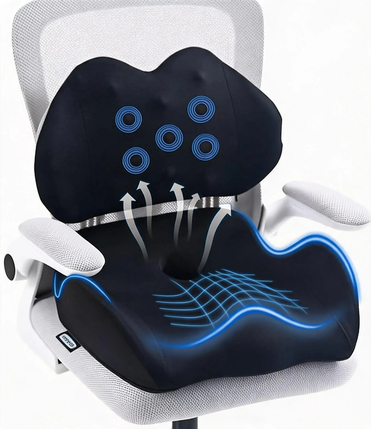 Orthopedic Memory Foam Seat Cushion & Lumbar Support