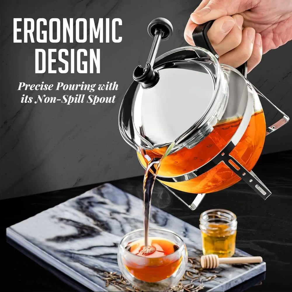 Glass Teapot with Removable Infuser