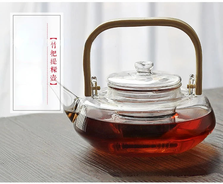 Kettle Electric Pottery Stove Heating Filter Glass Steaming Teapot