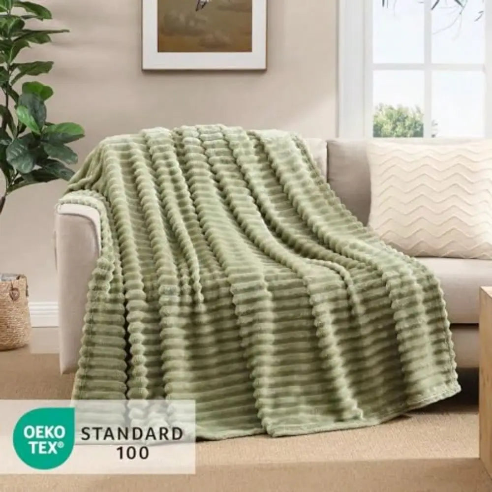 Throw Blanket For Couch Bed Sofa 280GSM Super Soft Lightweight
