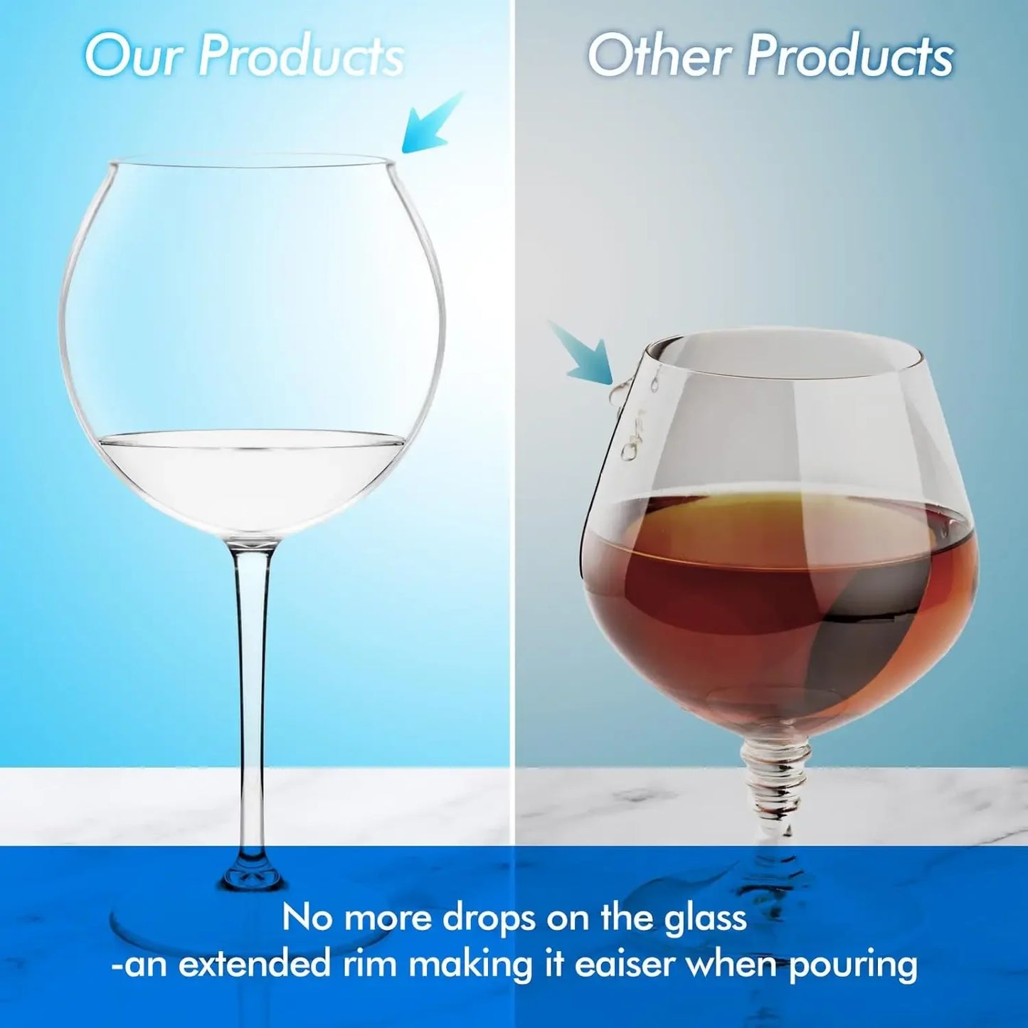 Floating Wine Glasses for Pool with Cup Lids | Set of 2 | Shatterproof