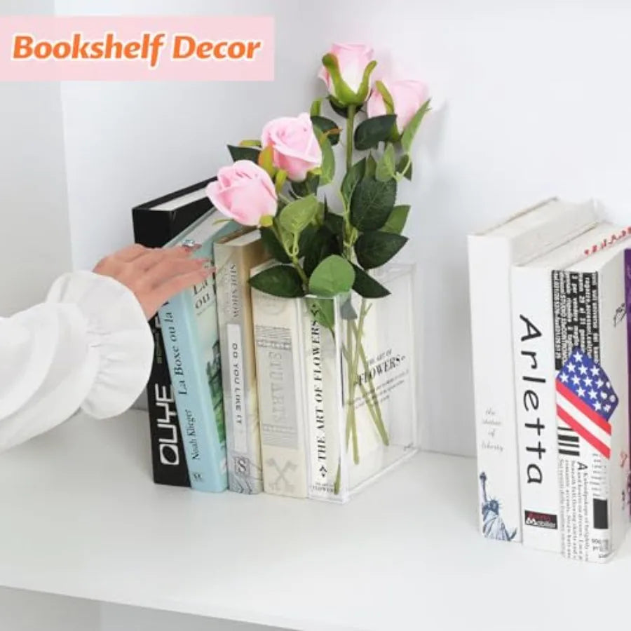 Book-Shaped Vase for Flowers -,Cute Flowers Vases