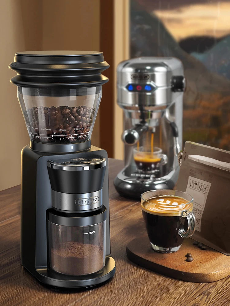 Automatic Burr Mill Electric Coffee Grinder with 34 Gears