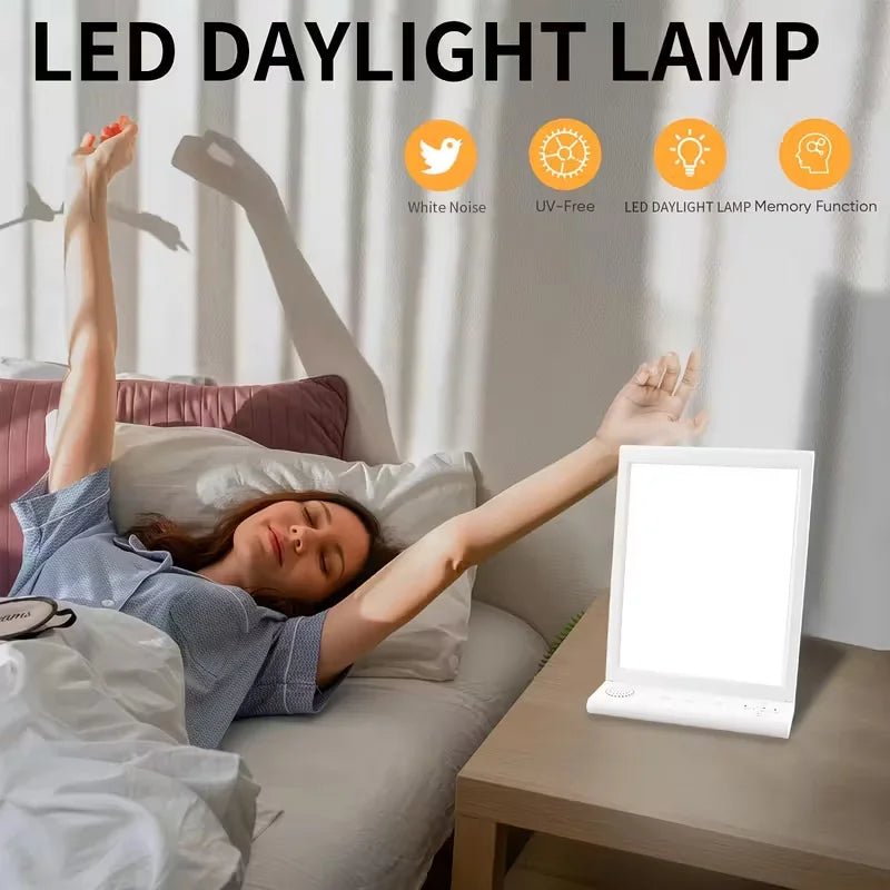 SAD Lamp with White Noise,Natural Light -UV Free