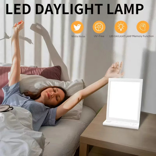 SAD Lamp with White Noise,Natural Light -UV Free
