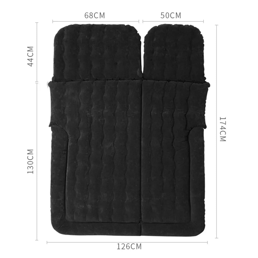 Portable SUV Travel Air Mattress Cushion Inflatable  2 Pillows