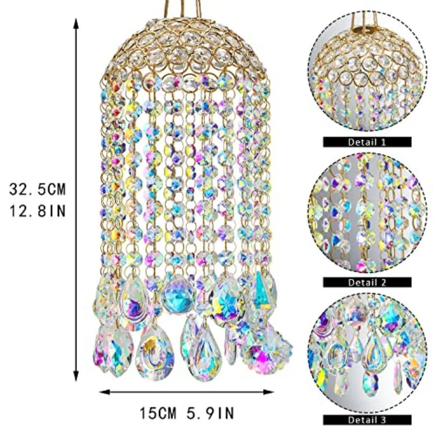Crystal Chandelier Wind Chimes Suncatcher Pendant