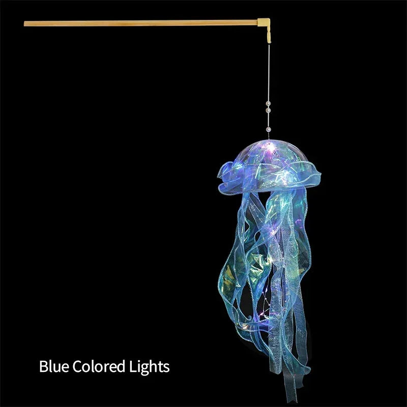 Jellyfish Lamp Hanging Night Light Under Colorful