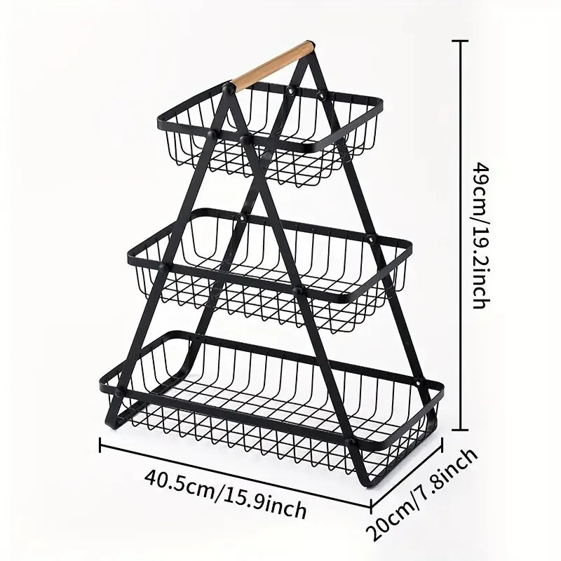 2/3 Tiers Storage Rack Multi-Purpose Fruit And Vegetable