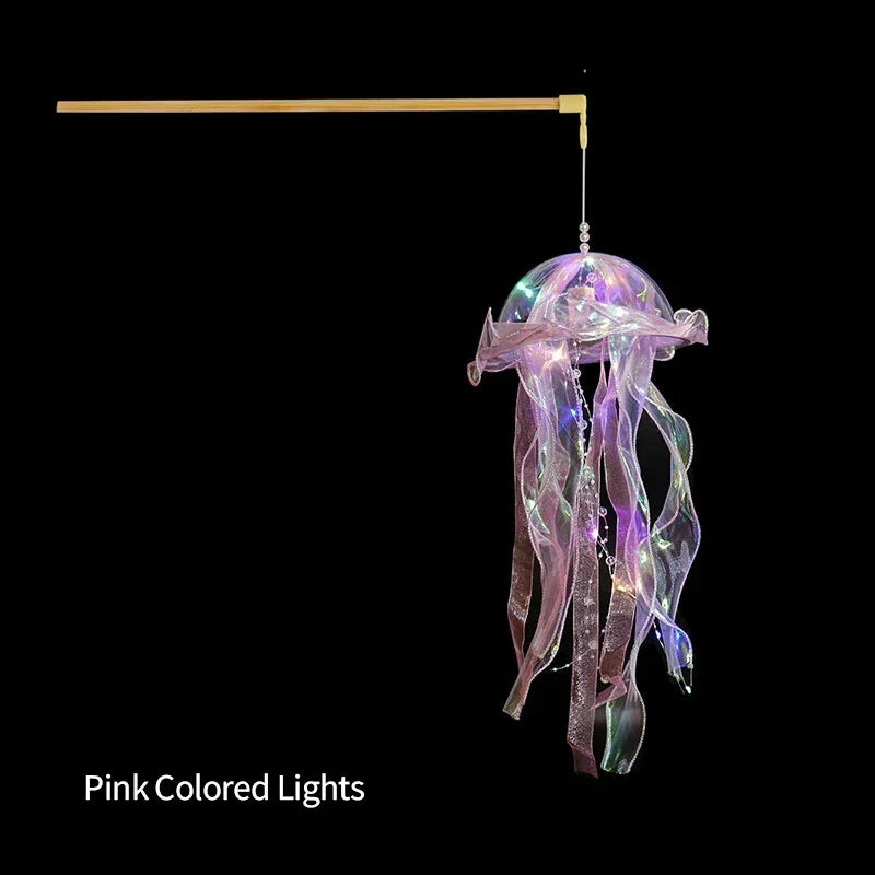 Jellyfish Lamp Hanging Night Light Under Colorful