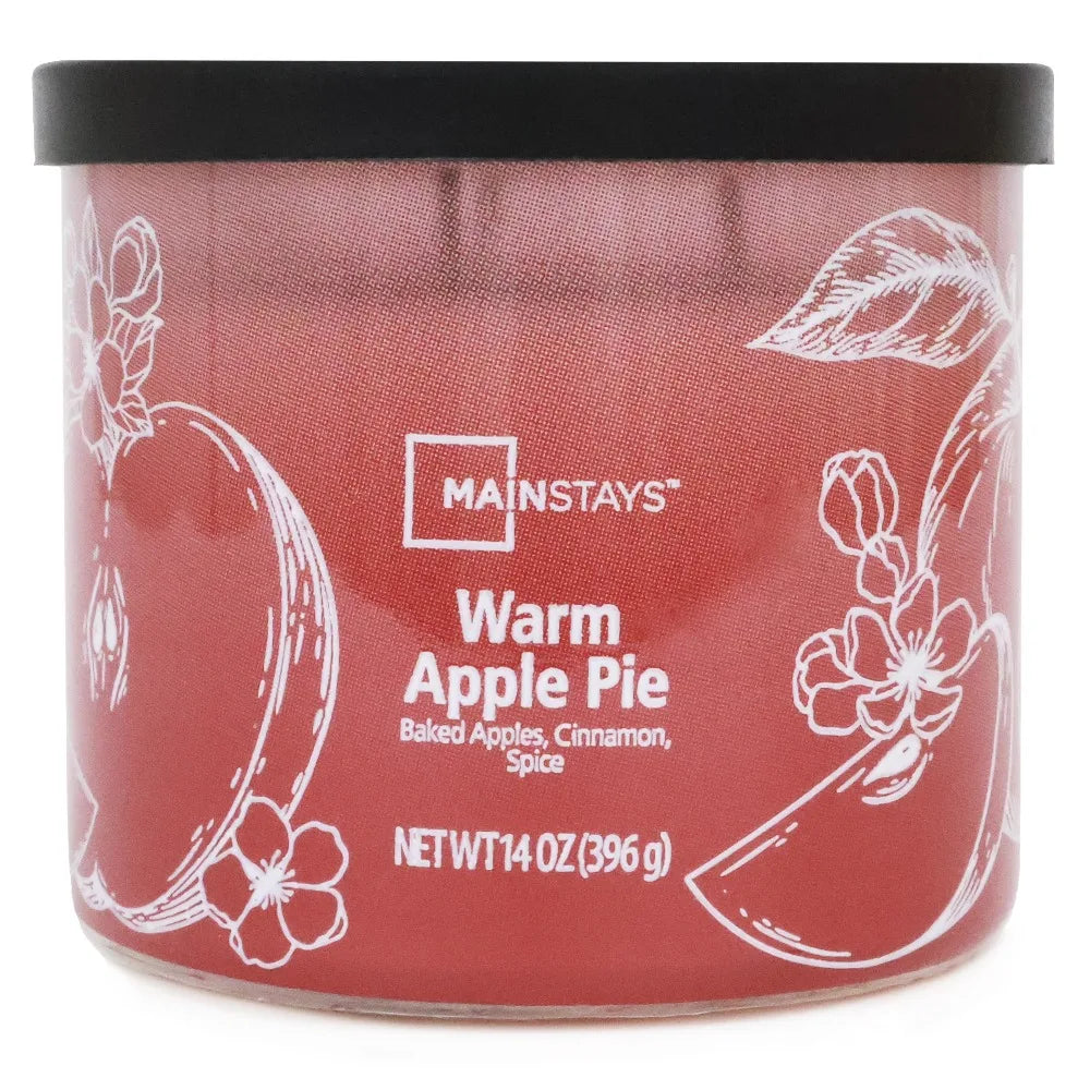 Warm Apple Pie Scented Candle Triple Wick