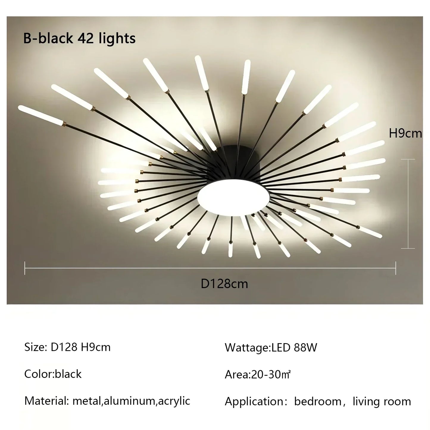 Modern Firework Led Chandeliers Lighting