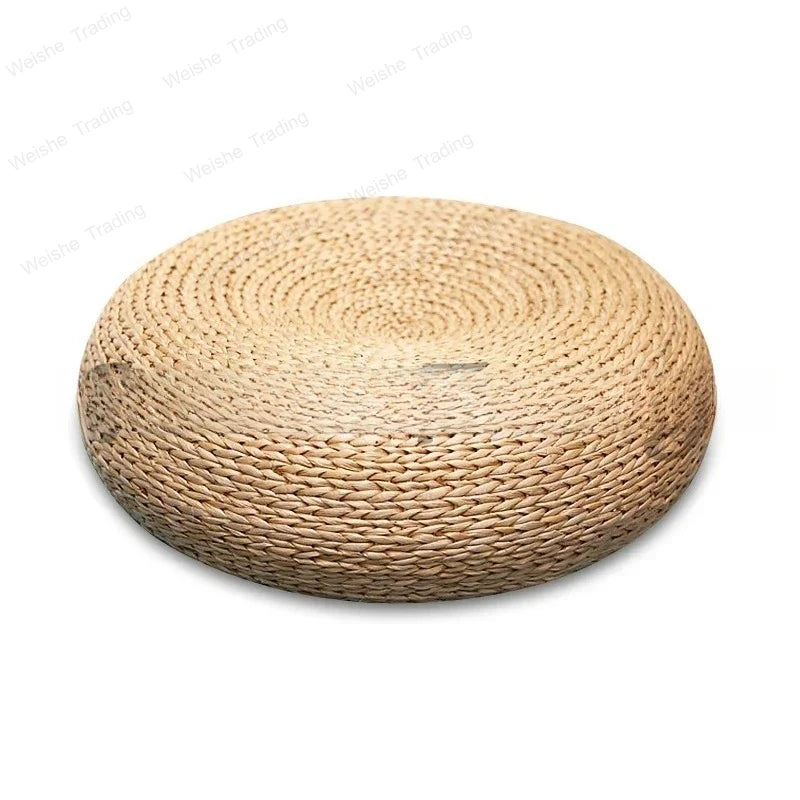 Pouf Rattan Small Round Stool Balcony Stool