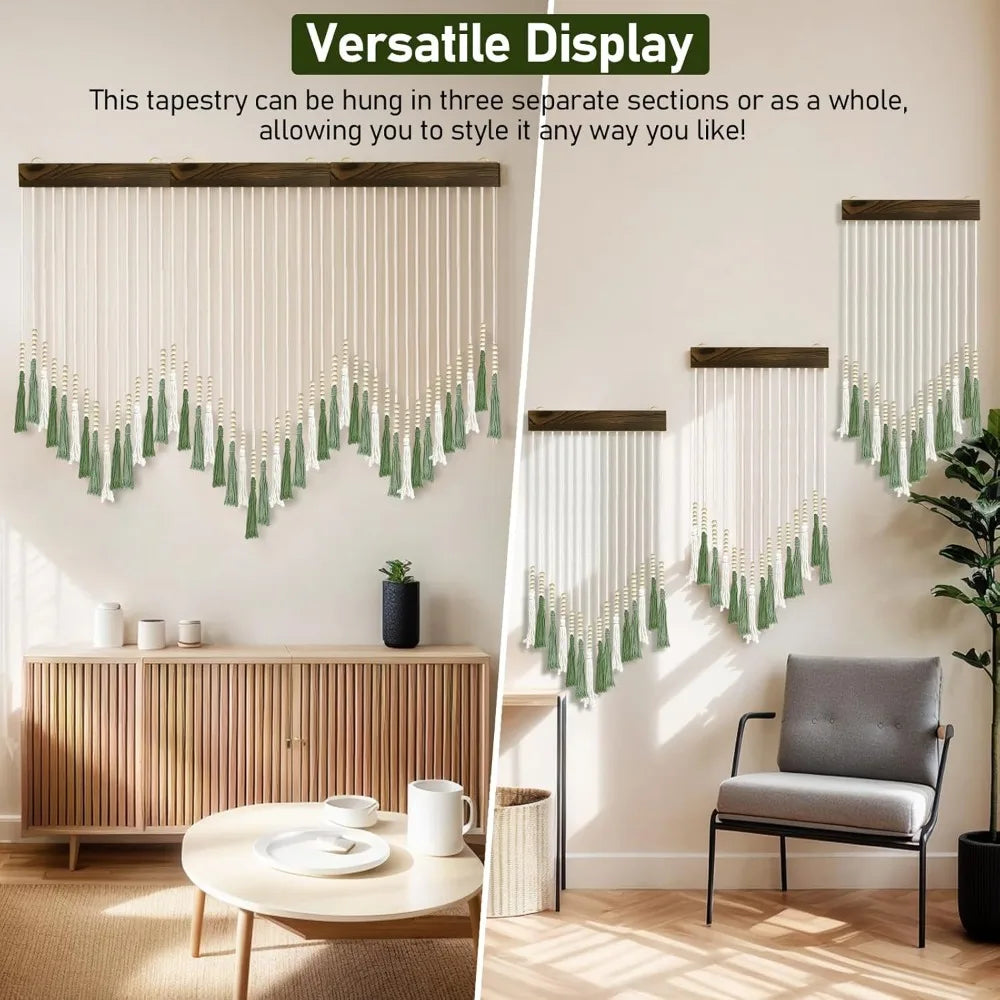 Large  Wall Hanging Handmade Macrame Woven Tapestry