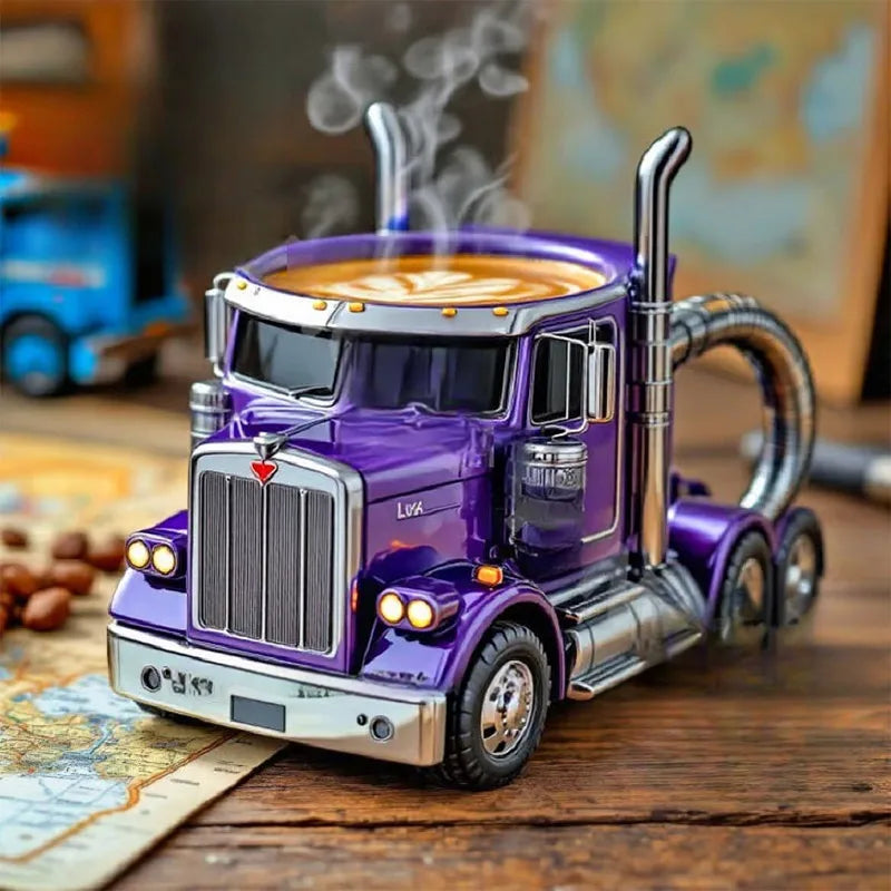 Creative Truck Coffee Mugs 11 Ounces Semi-trailer