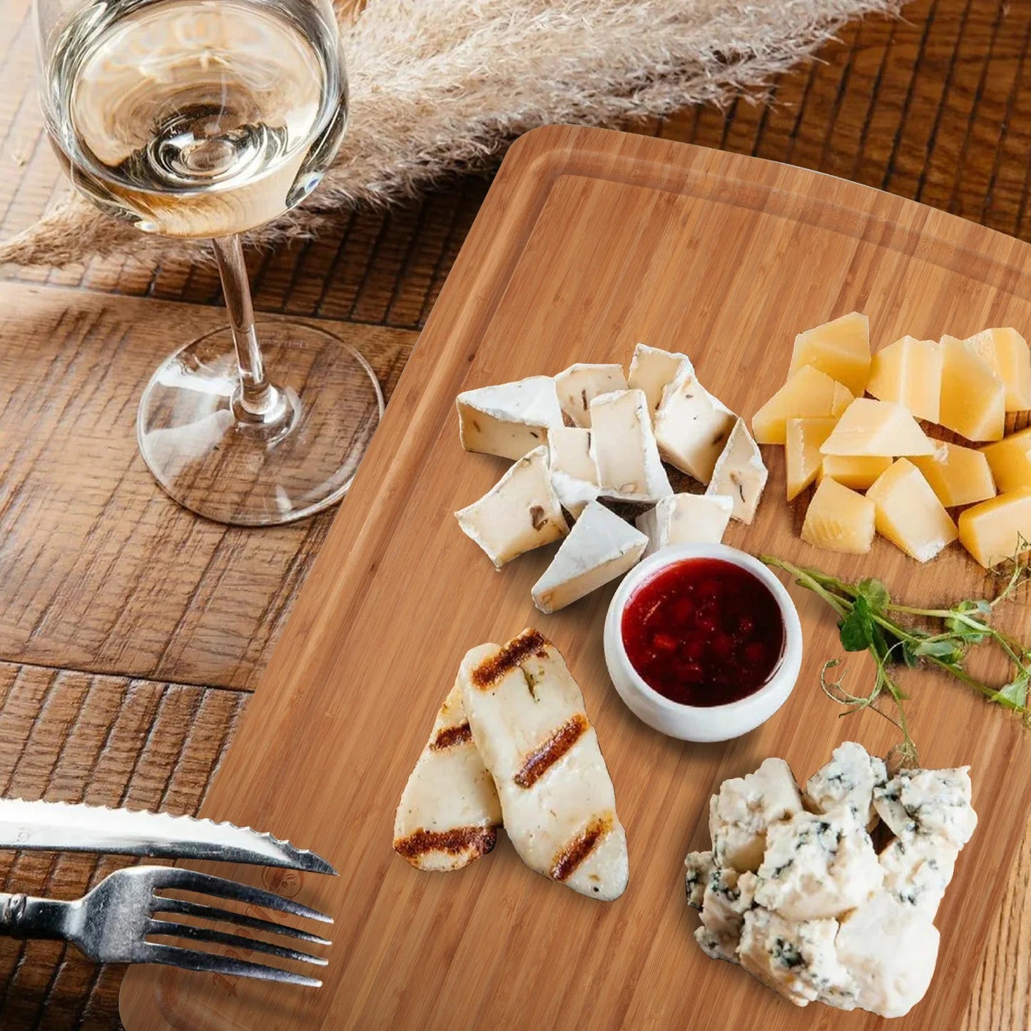 30x20 Inch Large Bamboo Charcuterie Board