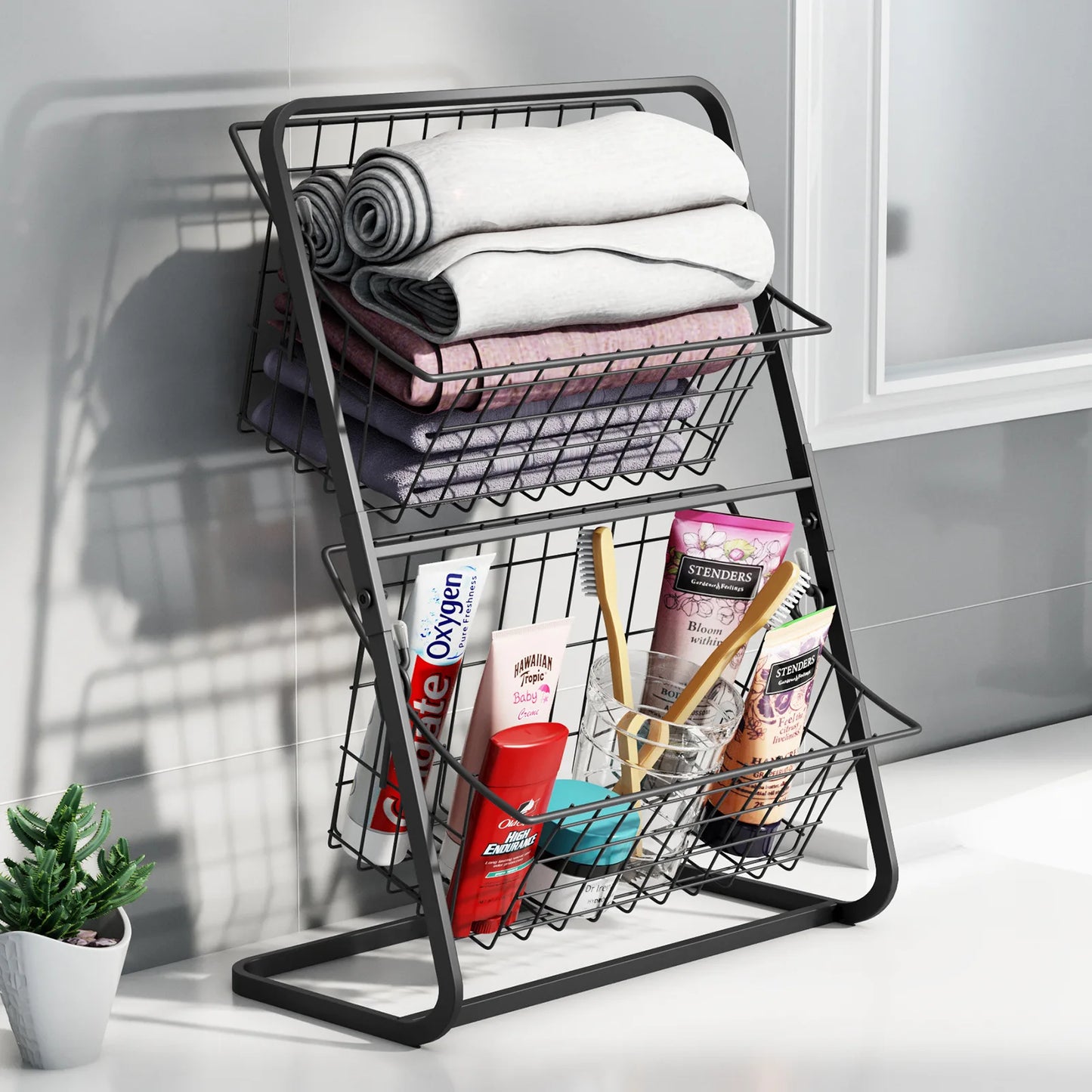 2-Tier Kitchen Fruit and Vegetable Storage Rack,