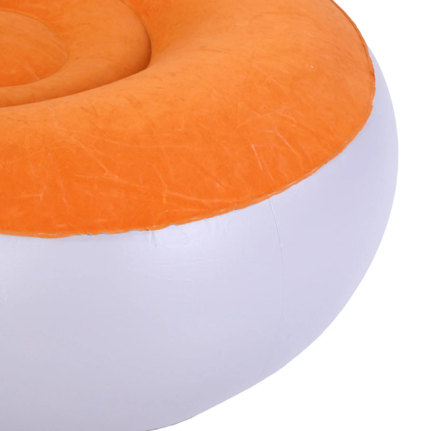 Inflatable Lounge w Footstool - Water Proof Folding Blow Up