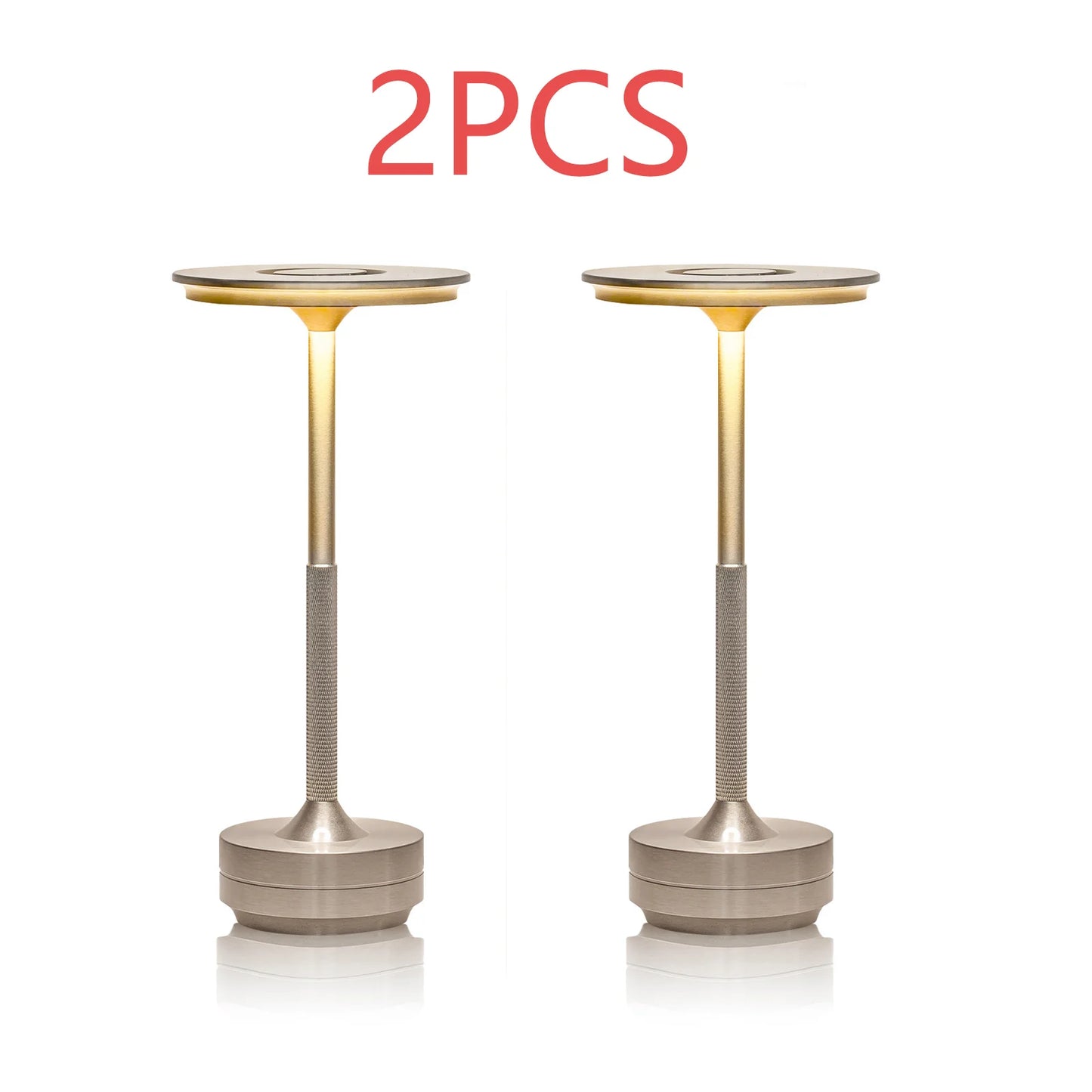 LED Desktop Lamp USB Touch Dimming Metal Recharge Night Light For Coffee Bar Restaurant Bedside Reading Decoration Table Lamps