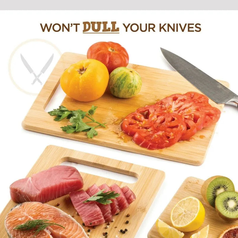 Bamboo Cutting Boards for Kitchen [Set of 3]