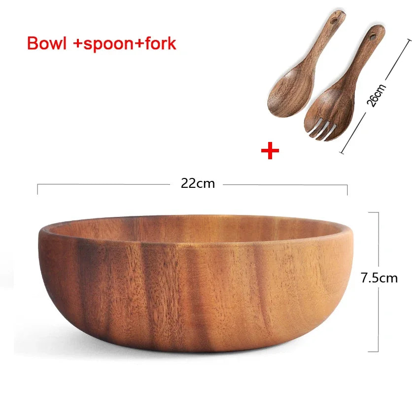 Acacia Wooden Bowl Japanese Style Wooden Bowl