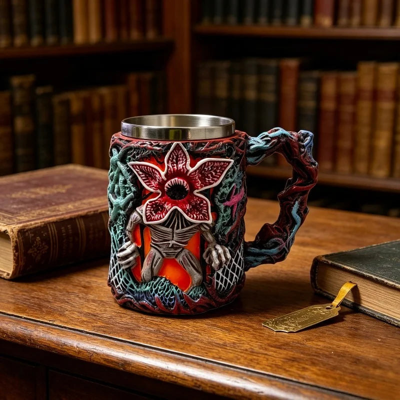 Monster Shape Mug Outdoor Camping 3D Texture Cup Coffee