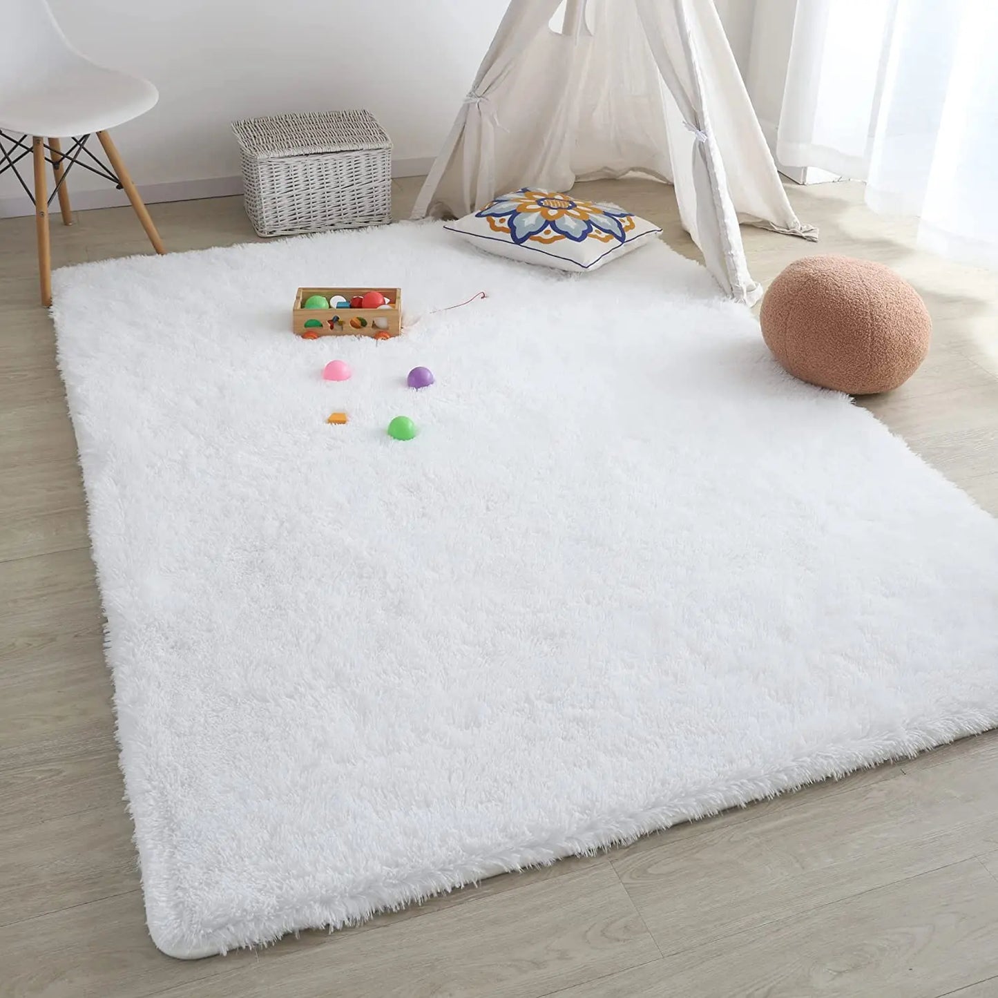 Plush Carpet For Living Room Sofa Floor Cushions  Modern Soft Fluffy