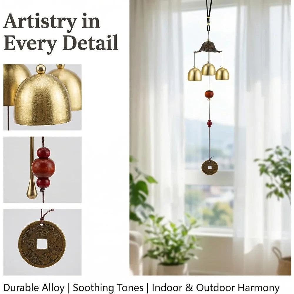 Wind Chimes Tibetan Brass Bells Handcrafted