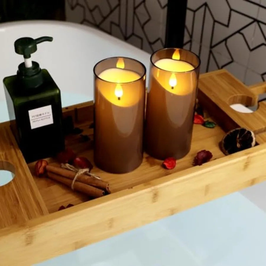 Flameless Candles with Remote Timer: 3D Wick Battery Operated